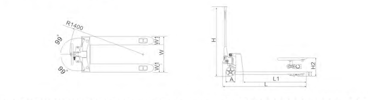 forklift and stacker