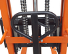 NIULI Handlift Forklift Pallet Lifter Hydraulic Lift Truck Double Frames Manual Stacker Hand Pallet Stacker 2500 Mm