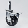 Heavy duty aluminum core rubber catster wheel